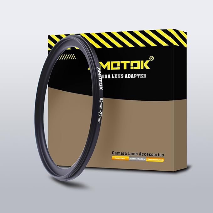 82mm Lens to 77mm Camera Lens Adapter,82mm to 77mm Filter Step-Down Ring Adapter Ring,Compatible All 77mm Filter Accessory