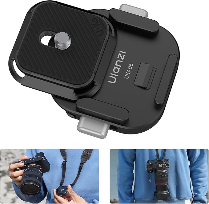 ULANZI UKA06 Camera Shoulder Strap Quick Release Kit, Camera Shoulder Strap Compatible with Uka Quick-Release Plates, Load-Bearing Capacity Up to 10 KG
