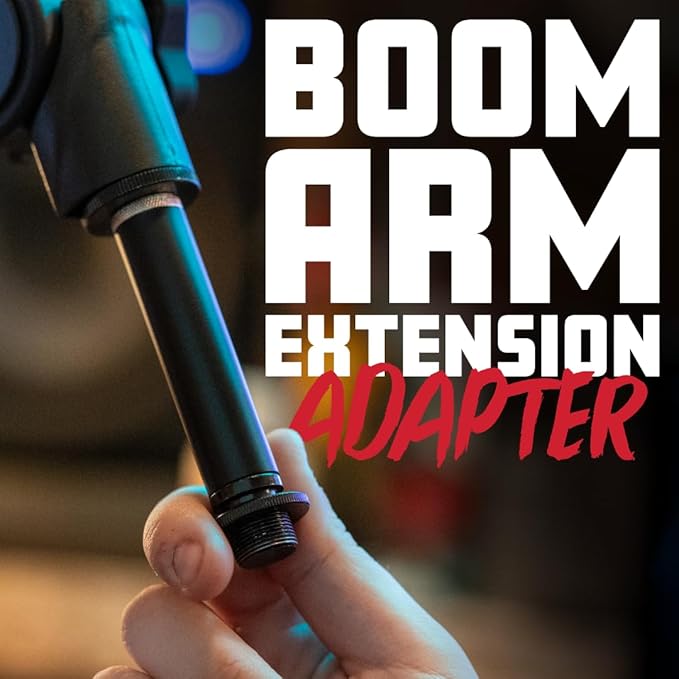 Gator Frameworks Extension Adapter for Braodcast Boom Arms, Pairs with all Gator Boom Arms (GFWMICBCBMEXT)