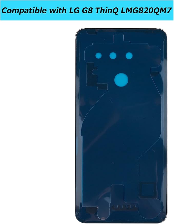 New Replacement Battery Door Cover Back Cover Kompatibel for LG G8 ThinQ LMG820QM7 LM-G820UMB LMG820UM2 Platinum Gray Akkudeckel…