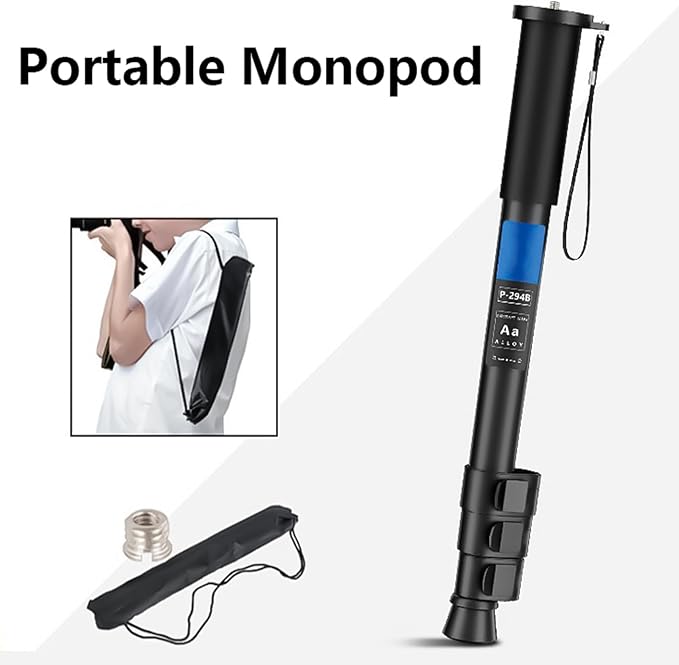 Aluminum Monopod with 20-29mm Tube Diameter and Slip Durability Use for Photography Equipment Camera Monopod