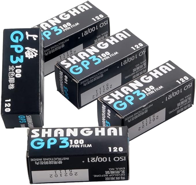10x Shanghai 120 Black & White Iso 100 Roll Film Negative 6x4.5 6x6 6x9