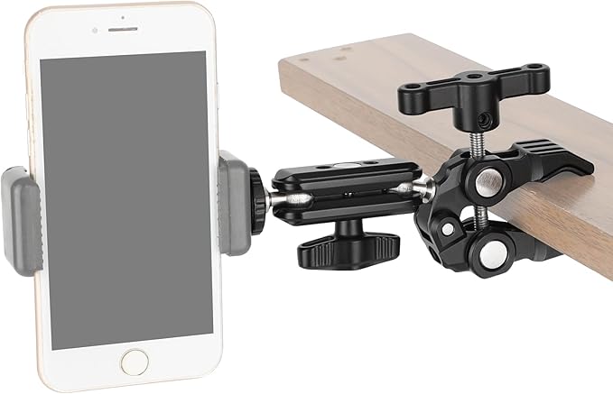 CAMVATE Super Crab Gripper Clamp with Mini Magic Arm for Action Cameras- 3501