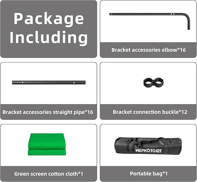 7.87ft x 13.12ft Green Screen Backdrop Kit with Stand, Adjustable Background with Heavy Duty Stand, Large Collapsible Backdrop for Studio Photography, Video Shooting, Live Streaming, Gaming