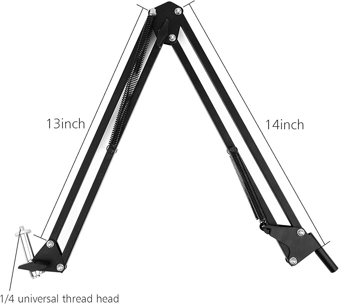 Overhead Video Stand Phone Holder Articulating Arm Phone Mount Table Top ChromLives Scissor Boom Arm Articulating Phone Stand Tablet Phone Holder for Streaming Phone Baking Crafting