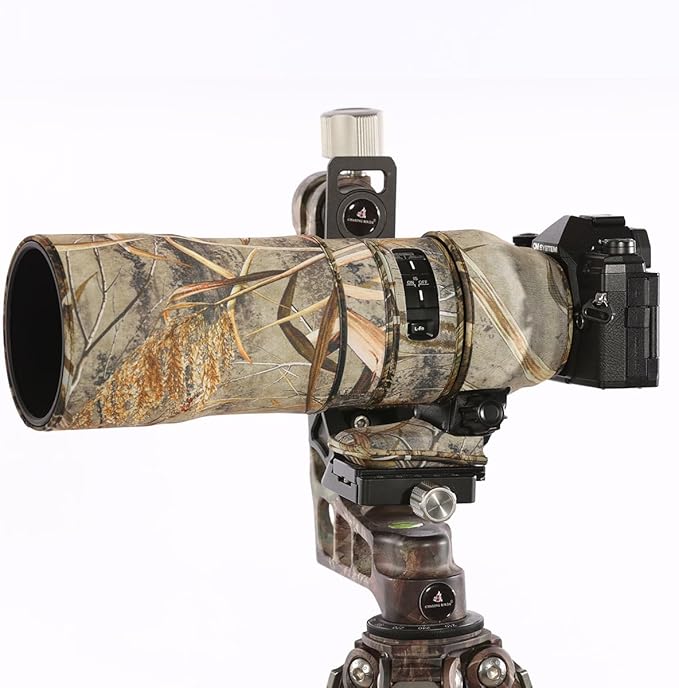 CHASING BIRDS Lens Camouflage Waterproof Coat for Olympus 300mm F4.0 is PRO Rainproof Lens Protective Cover Version IV (New Reed Camouflage)