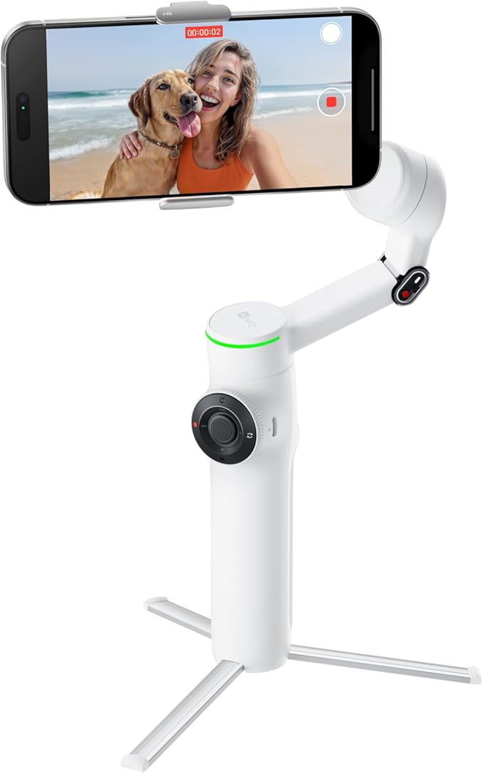 Insta360 Flow 2 Pro 3-Axis AI-Powered Smartphone Gimbal, Summit White