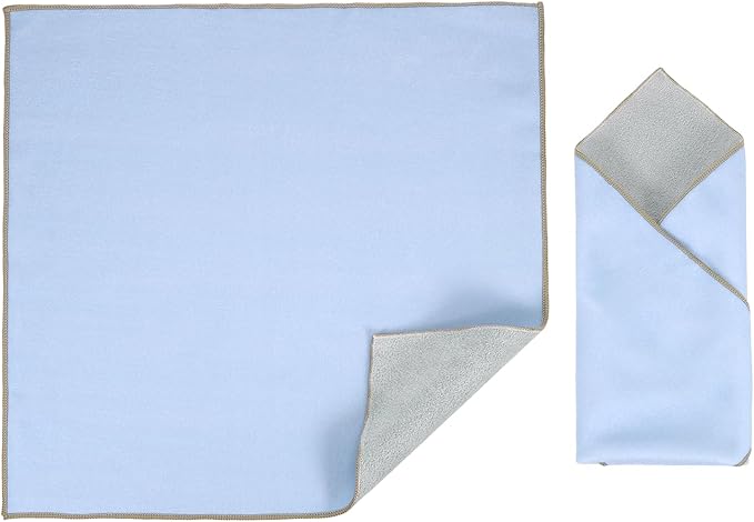 PATIKIL 18" x 18" Camera Protective Wrap, Magic Self-Adhesive Cloth Anti-scratch Lens Pouches for Camera Lens DSLR Phone Laptop, Blue