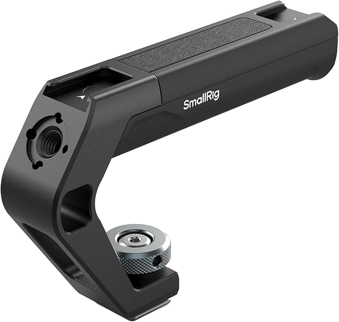 SMALLRIG Lightweight Cold Shoe Top Handle, Tiny Camera Top Grip Only 113g, Handgrip with Locating Hole for ARRI and Two Cold Shoe Mounts, for Camera and Camera Cage - 5976