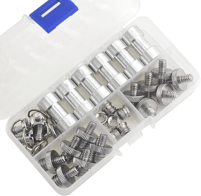 30Pack Camera Screw Set 1/4 Inch and 3/8 Inch Threaded Screws Adapter Hot Shoe Adapter Mount Set for Camera/Tripod/Mono-pod/Light Stand