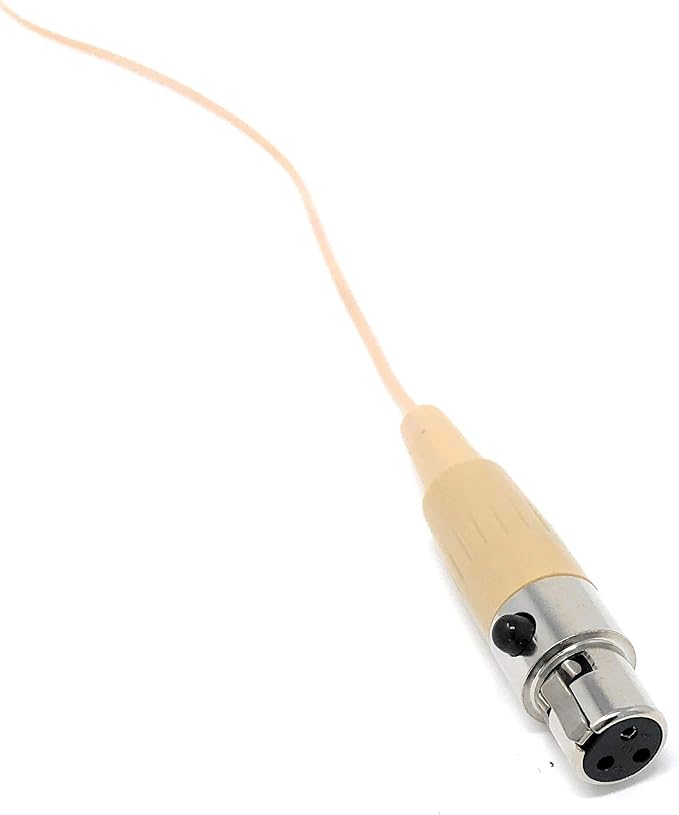 J&P Beige Lavalier Lapel Mic w/ 3-pin mini XLR for GTD Audio G-787, G-733, G-622