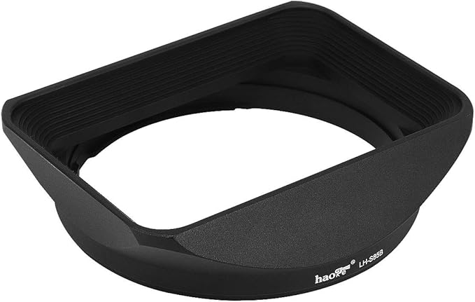 Haoge LH-S85B Bayonet Square Metal Lens Hood Shade with Cap for Sony FE 85mm F1.8 SEL85F18 and E 16-55mm F2.8 G SEL1655G Lens