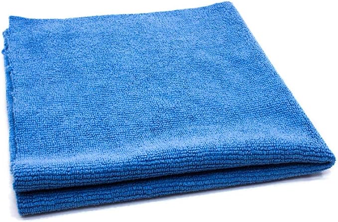 [Buffmaster] Microfiber Polish and Buffing Towel (16 in. x 16 in., 400 GSM) - 10 Pack (Blue)