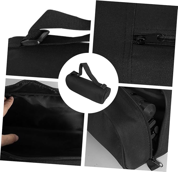 Portable Padded Tripod Carrying Case Storage Bag with Comfortable Shoulder Strap for Camera Tripods and Light Stands Unisex Design Black