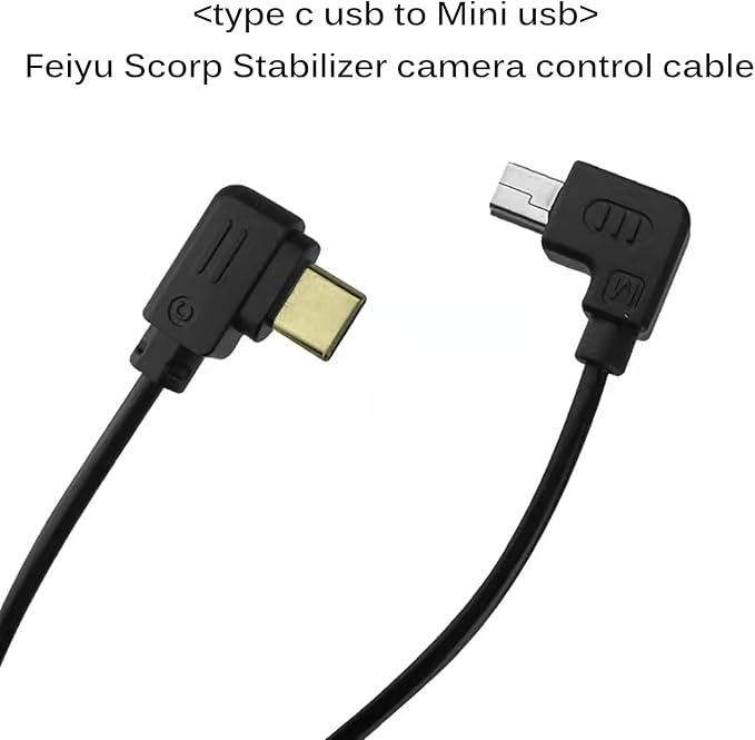 DYTDIEYINGTU (Type c to mini USB) Feiyu Technology Stabilizer for Canon Camera Control Data Cable EOS 80d,60d,650d,800d,77d,5d2,5d3,6d,6d2 to feiyu scorp/c/mini/mini-p,scorp 2 (FY-Mini)