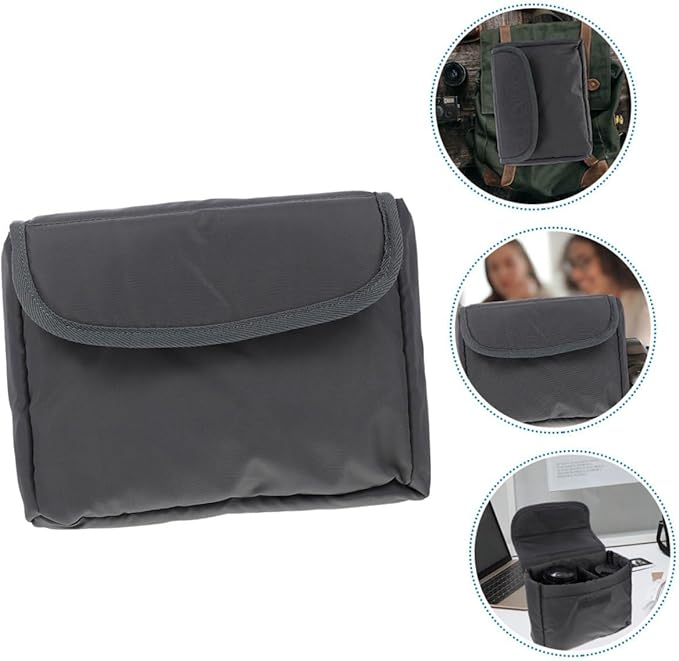 SHOWERORO Camera Bag Insert Padded DSLR Camera Lens Case Portable Travel Protective Bag for Photographers Large Blue