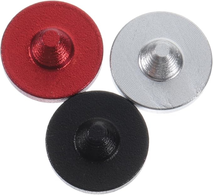 NUOBESTY 3Pcs Aluminum Alloy Camera Shutter Release Button Easy Install Compatible with Models Enhances Grip Comfort Luxurious Camera Accessory
