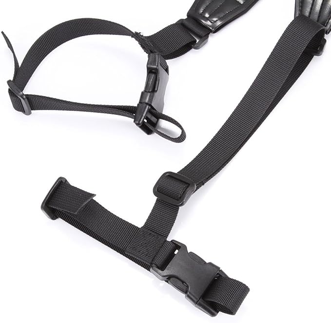 FocusFoto PRO Adjustable Padded Neoprene Shoulder Neck Strap Carrying Belt for Manfrotto BENRO Tripod Monopod Light Stand with Two Quick-Release Loops (Black)