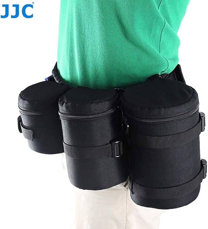JJC GB-1 Adjustable Photography Utility Belt, Wrist Waistband, Accessory, Speed Belt for Carrying Gear Bag Case, Lens Pouch, Flash Accessories, D-Rings, Breathable 3D Mesh