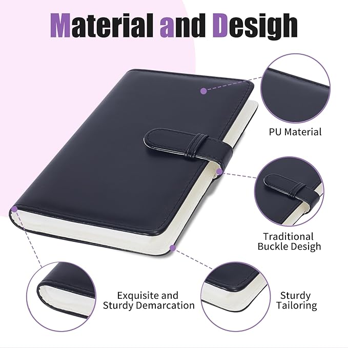 Riosin 108 Pockets Mini Album Compatible with Fujifilm Instax Mini film, Suitable for Instax Mini 12/11/7+/40/9/Evo/Link 2, 2x3"Photo Album for Canon Ivy 2 Printer Kpop Photocard(Black)