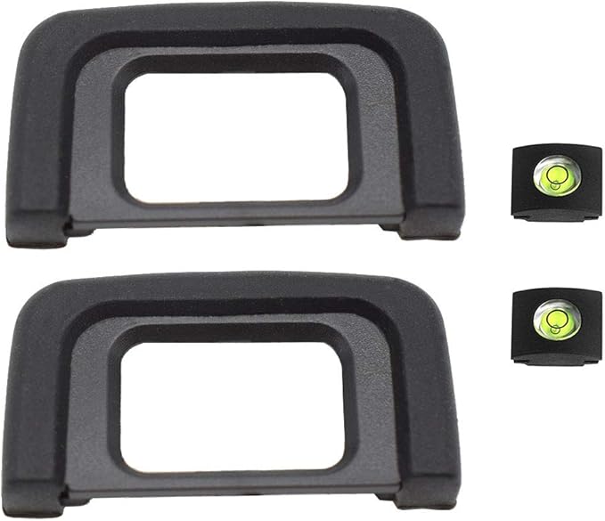 Eye Cup Eyecup Nikon D5300 D5100 D3500 D3400 D3200 D3300 D3100 D3000 D5600 D5500 D5000 D5200 Eyepiece Viewfinder & Hot Shoe Cover [2+2Pack],ULBTER Viewfinder Replacement for DK-25