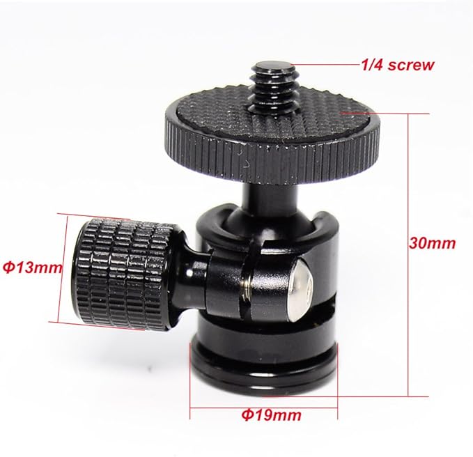 koolehaoda 3/8 Mini Ball Head for Camera Tripod Monopod (3/8 Ball Head)