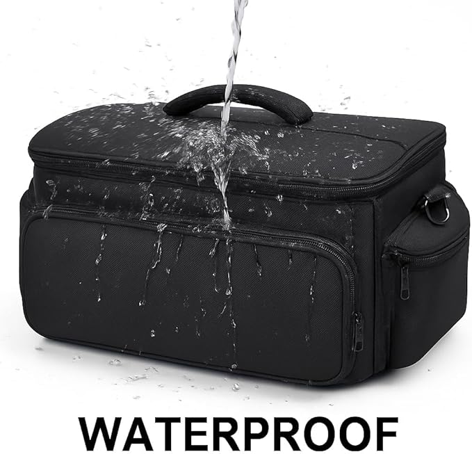 eCost Acuvar Professional Well Padded Extra Large Water-Resistant Gadget Bag Case Compatible with Canon, Sony, Nikon,Pentax, JVC,Olympus Panasonic, Fijifilm, Samsung Camera & Camcorder