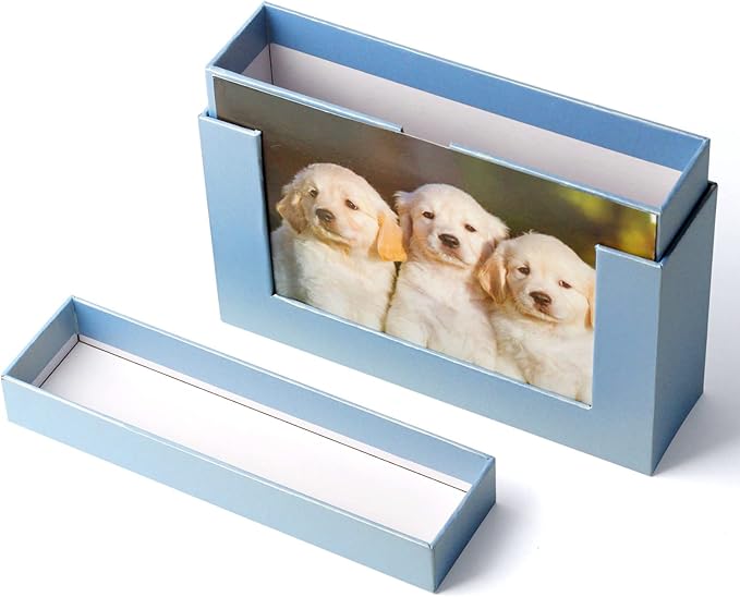 Aiuonenian Cardboard Photo Boxes For Pictures 5x7, Family Photos Storage Box Set, Photo Album Box, Small Photo Storage Box Archival For Couple Photos, Postcards Box(2pack)