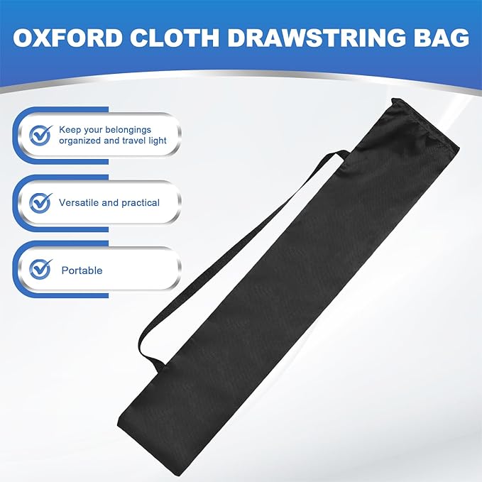 PATIKIL 39 x 8 Inch Tripod Carrying Case, 2 Pack Camera Tripod Carrying Bags Oxford Cloth Padded Bag for Camera Gear Mic Light Stand Sheet Music Photography Accessories, Black