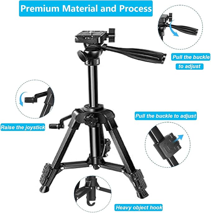 Zatelitount Starlink Mini Tripod Mount , Adjustable Height and Tilt, Starlink V4 Kit Satellite Pole Mount Kit with Tripod Adapter, Compatible with Starlink Mini Antenna