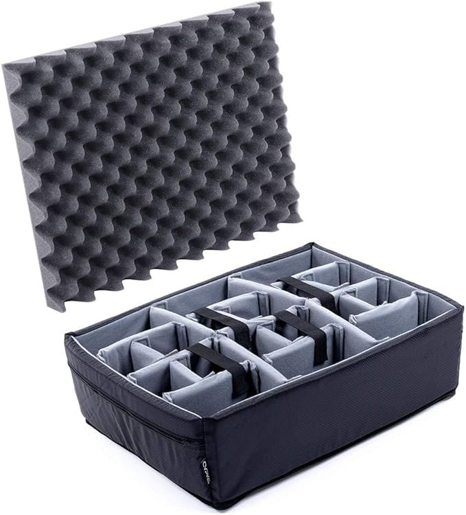 Pelican Color Case Grey Padded dividers to fit The Pelican 1600 case.