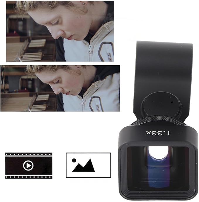 1.33x Anamorphic Mobile Lens, Wide Screen Deformation Filmmaking Lens, Mobile Anamorphic Widescreen Lens for Smartphone