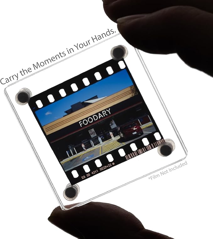GDSZDDXX Premium Acrylic Magnetic Reversal Film Holders, 6 Packs Archival Storage High Transparency Display Holder for Reversal Film 35mm