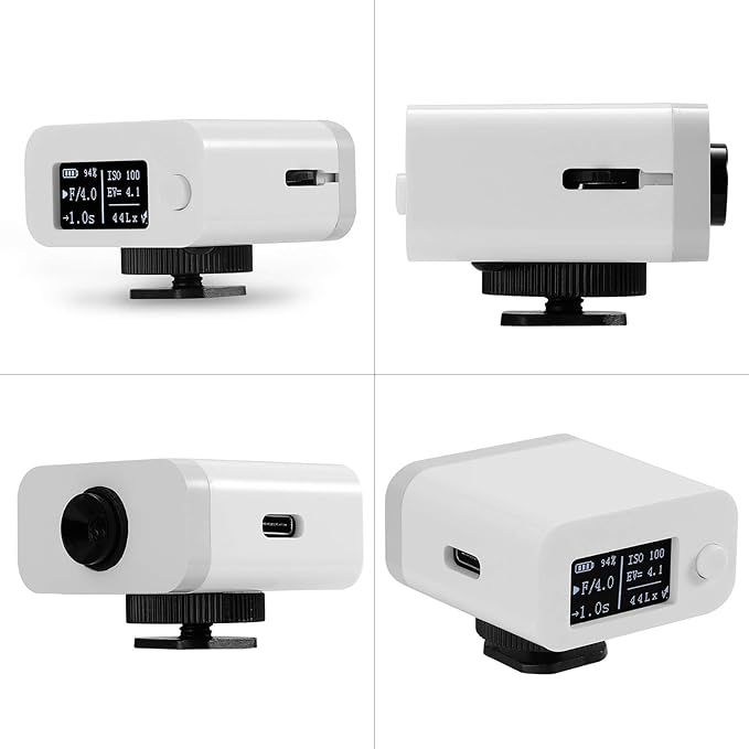 M08 Light Meter Camera Phoeter Photography Set-top Reflection Light Meter Hot/Cold Shoe Fixing Camera Light Meter