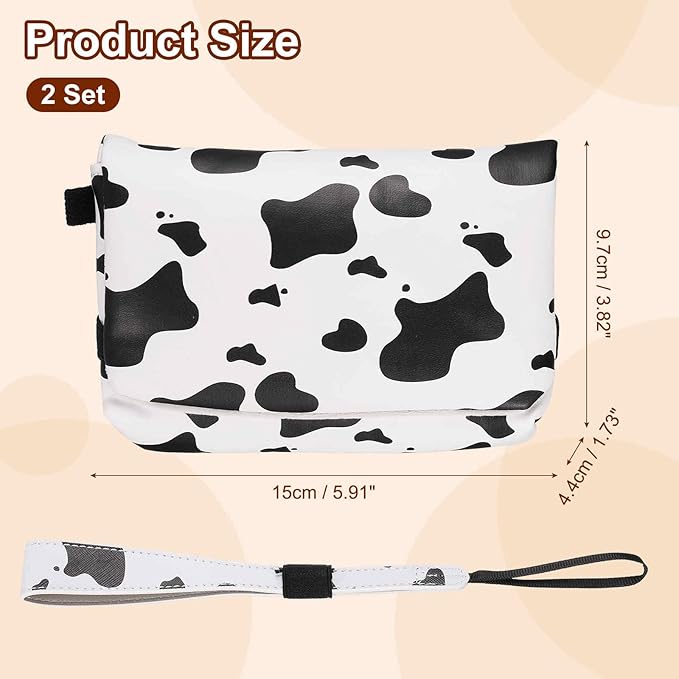 Nexarelle 2Pcs Digital Camera Storage Bag, Nylon Polyester Multi-Purpose Small Portable Storage Bags for Photography CCD Machine Women Men Travel Cosmetic Clutch, Black and White