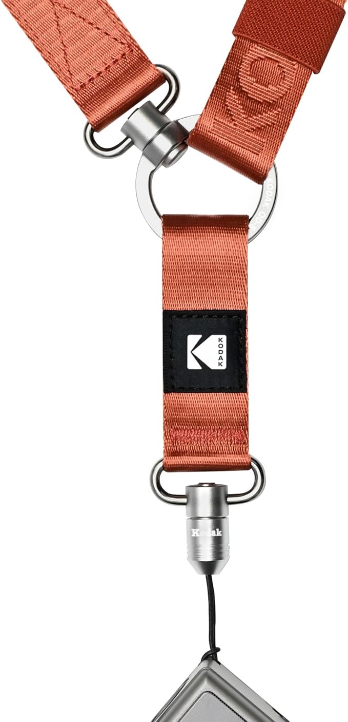 KODAK Multi-Purpose Camera Strap (Burgundy) - Quick-Detach System, Lightweight, Durable Metal Swivels, Multiple Usages, SLR Cameras, Compact Cameras, Smart Phones