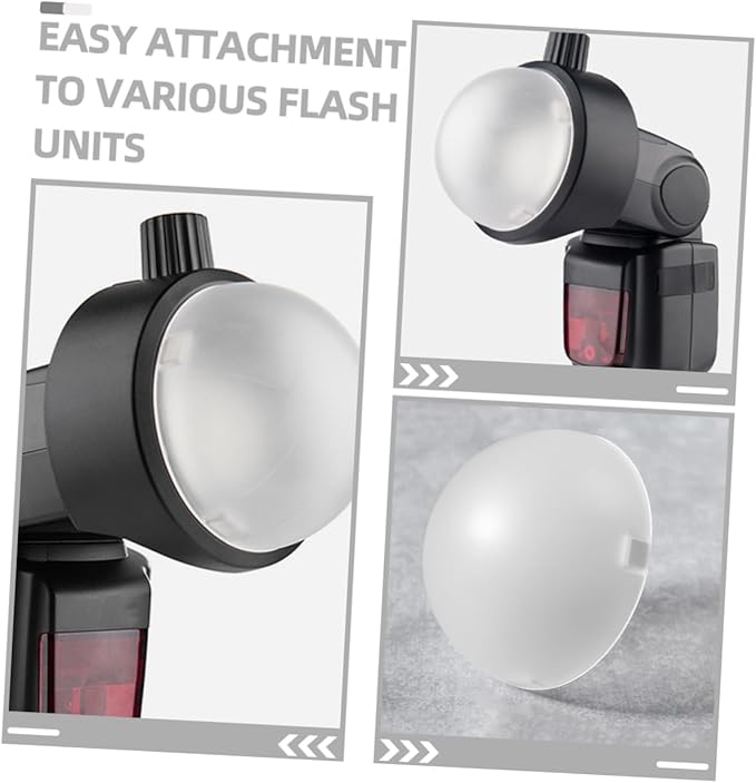 Camera Flash Dome Diffuser Light Softbox for Photography Flexible Lightweight Softening Cover for and Studio Use Portrait Lighting and Reduces Harsh Shadows