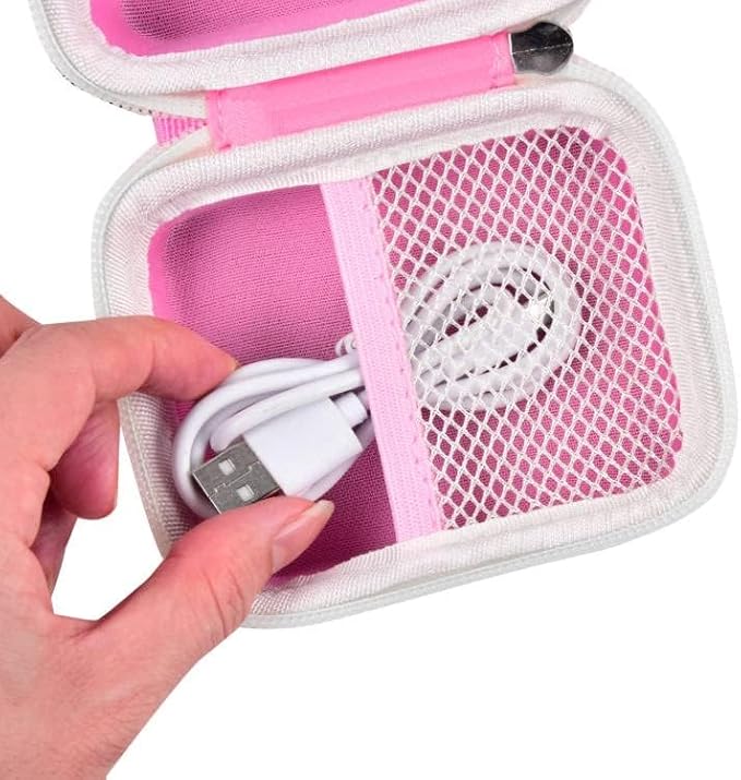 ANKHOH Camera Case for Seckton/for Desuccus/for PROGRACE/for GKTZ/for Dylanto/for Rindol/for One'sMore/for HANGRUI Kids Digital Camera, Kid Camcorder Storage Box for Cable Accessory-Bag Only, Pink