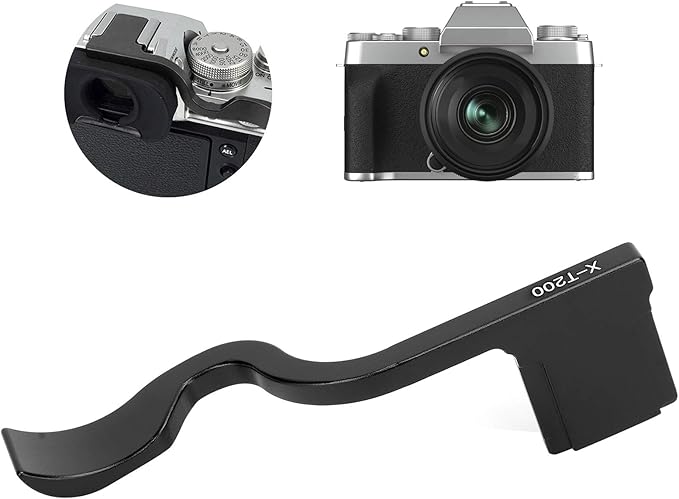 Thumb Up Grip,Aluminium Alloy Portable Handheld Thumb Buckle Rest Camera Cold Shoe Hand Grip,for Fujifilm XT200 Camera