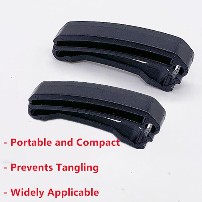 2 Pcs Backpack Webbing Strap Belt, Backpack Strap Keeper Lightweight Strap Supplies, Tri Glide Slide Webbing Strap Keeper Webbing Connecting Clip Webbing Ending Clip Plaastic Slide Buckle for Bag
