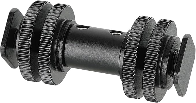 CAMVATE Double-end Cold Shoe Adapters with Lock Nuts for DSLR Camera Flash Light Accessories - 2942