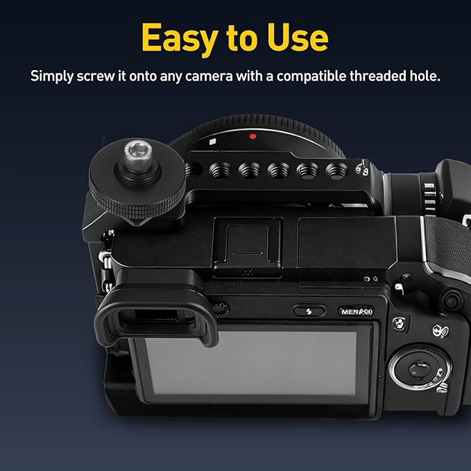 Hot Shoe Adapter, 1/4 Inch Female Hot Shoe Mount Adapter Tripod Plate Converter with 1/4" Screw for Flash Video Lights Monitors DSLR Camera Rig Gimbal
