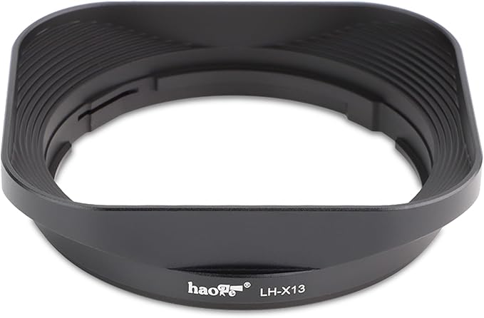 Haoge LH-X13 Bayonet Square Metal Lens Hood for Fujifilm XF 18-55mm F2.8-4.0 R LM OIS Lens on Fuji Fujinon X-Pro2 X-Pro3 X-T5 X-T4 X-T30 X-T20 X-E4 X-S20 X-A20 X-E3 X-H1
