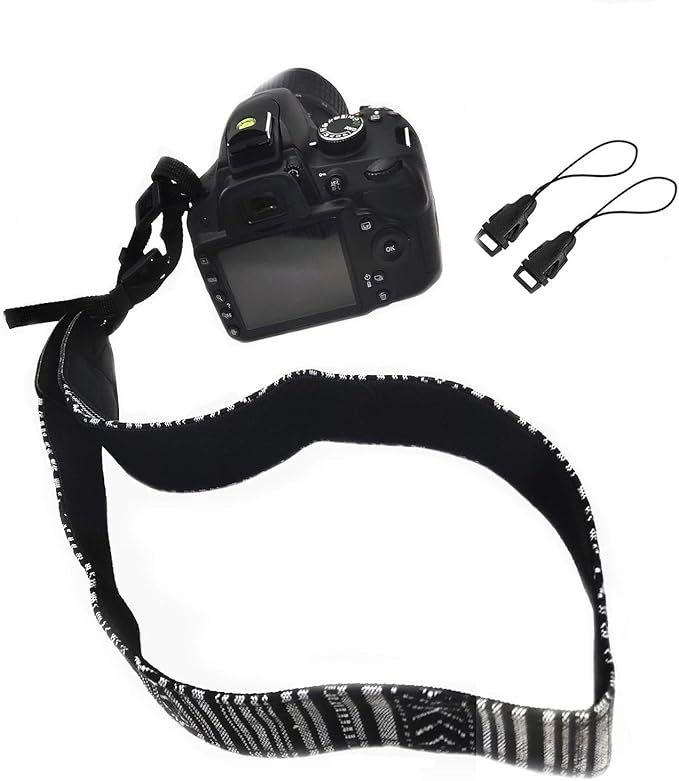 WANBY Camera Strap Canvas Neck Shoulder Strap with Quick Release Buckles for DSLR SLR