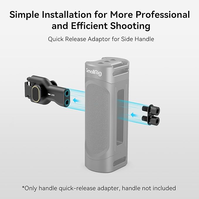 SmallRig Side Handle Quick Release Adaptor, Suitable for Quick Release Phone Cage Series, Compatible with All SmallRig Mobile Phone Side Handles - 4404
