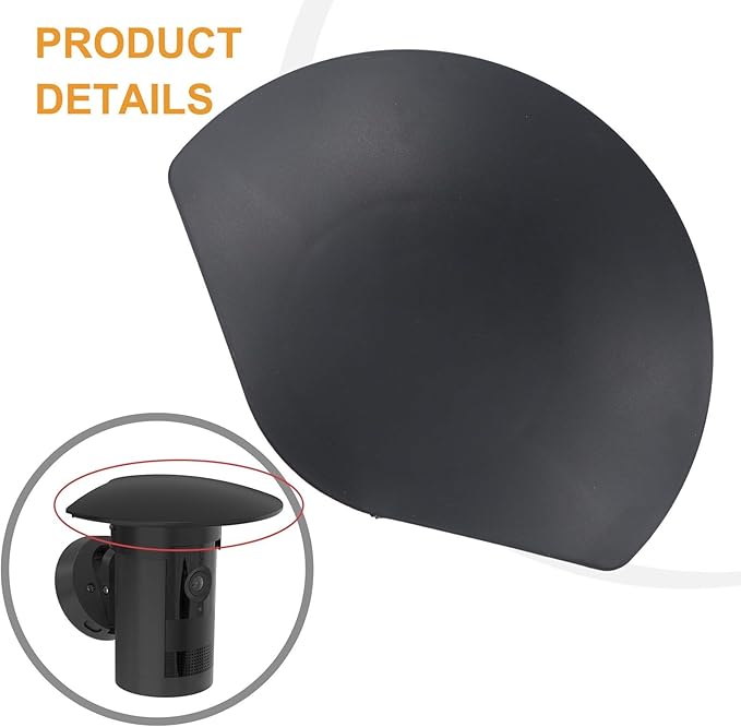 ABS Weatherproof UV and Rain Camera Cover for Ring Outdoor Camera Plus Battery for Extended Device Lifespan and Seamless Outdoor Integration
