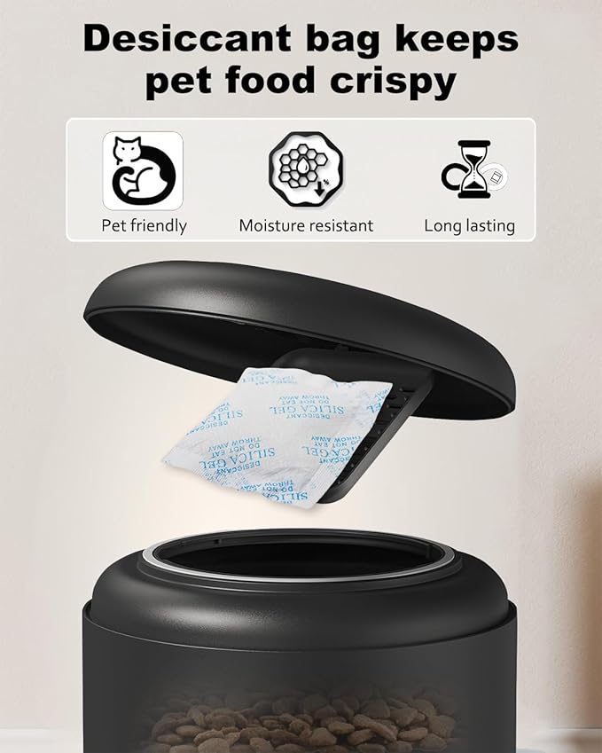 Replaced Desiccant Bags for Most Automatic Cat and Dog Feeders - 6 Packs, Desiccant Bag Replacement Compatible with Petlibro & Petkit Pet Feeders, Keeps Pet Food Fresh