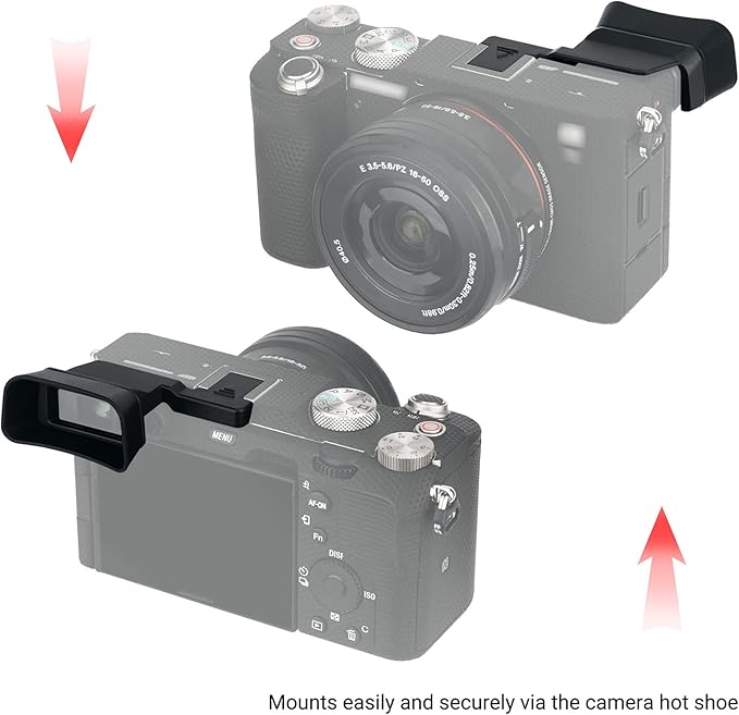 Soft Silicon Camera Viewfinder Eyecup Eyeshade for Sony A7C Alpha 7C (ILCE7CL/S) Eyepiece Eye Cup Protector(Not Fit A7C II, A7CR)