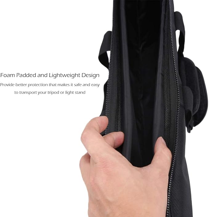 Meking 100cm/39inches Padded Carrying Bag Heavy Duty Photography Tripod Carrying Case with Strap for Light Stands, Boom Stand, Tripod, Monopod, Umbrella and Other Photographic Photo Studio Accessories