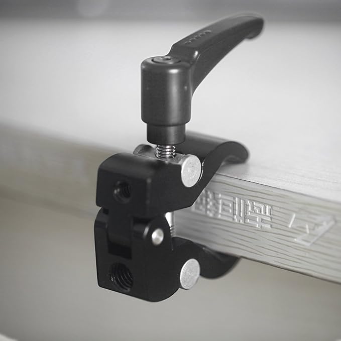 Camera Magic Friction Arm, Small Super Clamp, Crab Clamp Pliers/Holder with 1/4 and 3/8 Screws, for Lighting Engineers Photographers Fix Accessories
